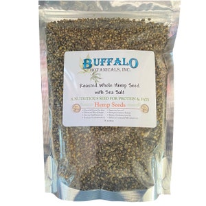 Roasted Hemp Seed with Sea Salt 16oz Bag by Buffalo Botanicals Inc