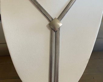 Ingrid Cusson snake chain lariat necklace