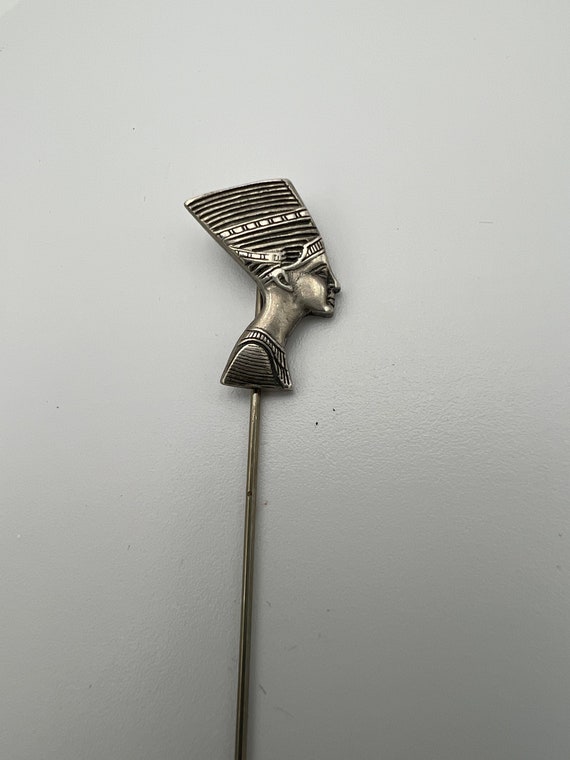 Vintage sterling Silver Egyptian  Nefertiti stickp