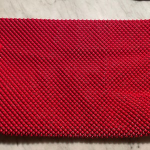 Vintage whiting davis red metal purse or clutch