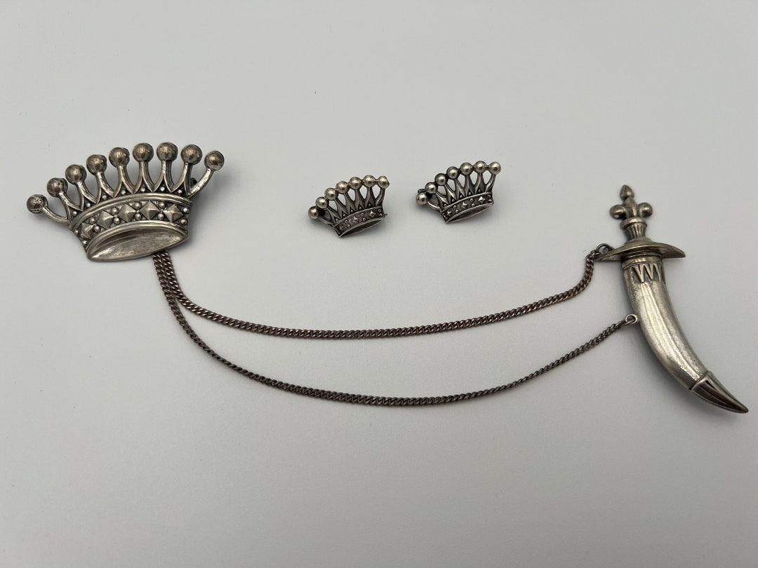 Broche épingle Jonette Jewelry 'Jeweled Sword' - Métal Argenté - Neuve Sans Boîte
