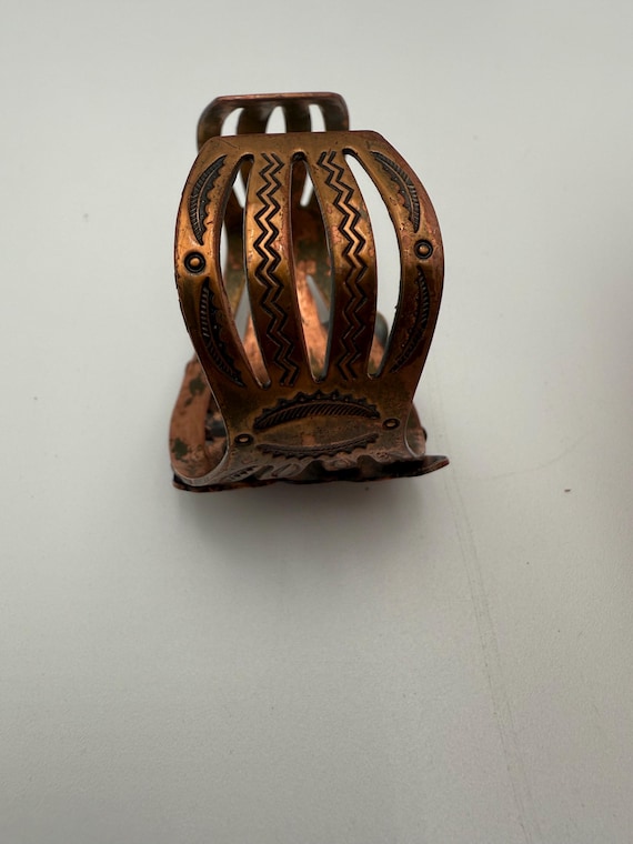 Bell Trading Post Solid Copper Southwest Turquois… - image 3