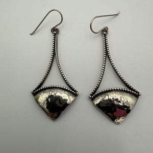 Vintage Silpada Israel sterling silver pierced dangle earrings