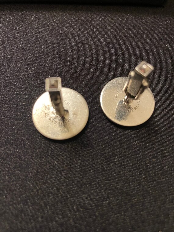 Boutons De Manchette Vintage Swank - Thème Baseball Batter - Finition Or Et Argent - Occasion
