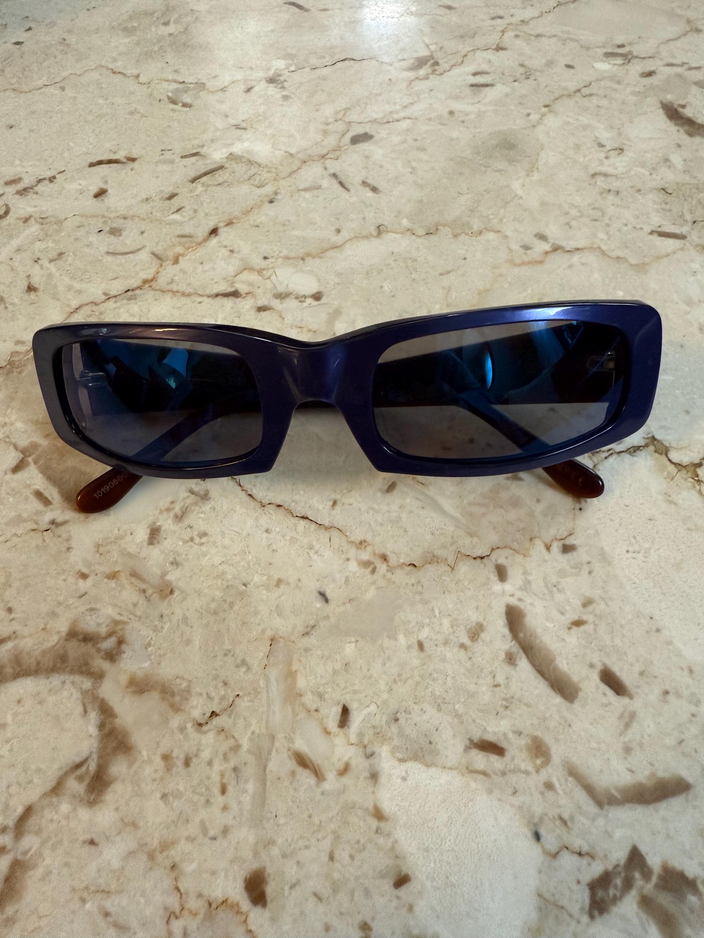 JUDITH LEIBER Vintage Aviator Sunglasses With Purple Swarovski Crystals 2.5 Read Judith Leiber Aviator Sunglasses for Women | Mercari main image 3
