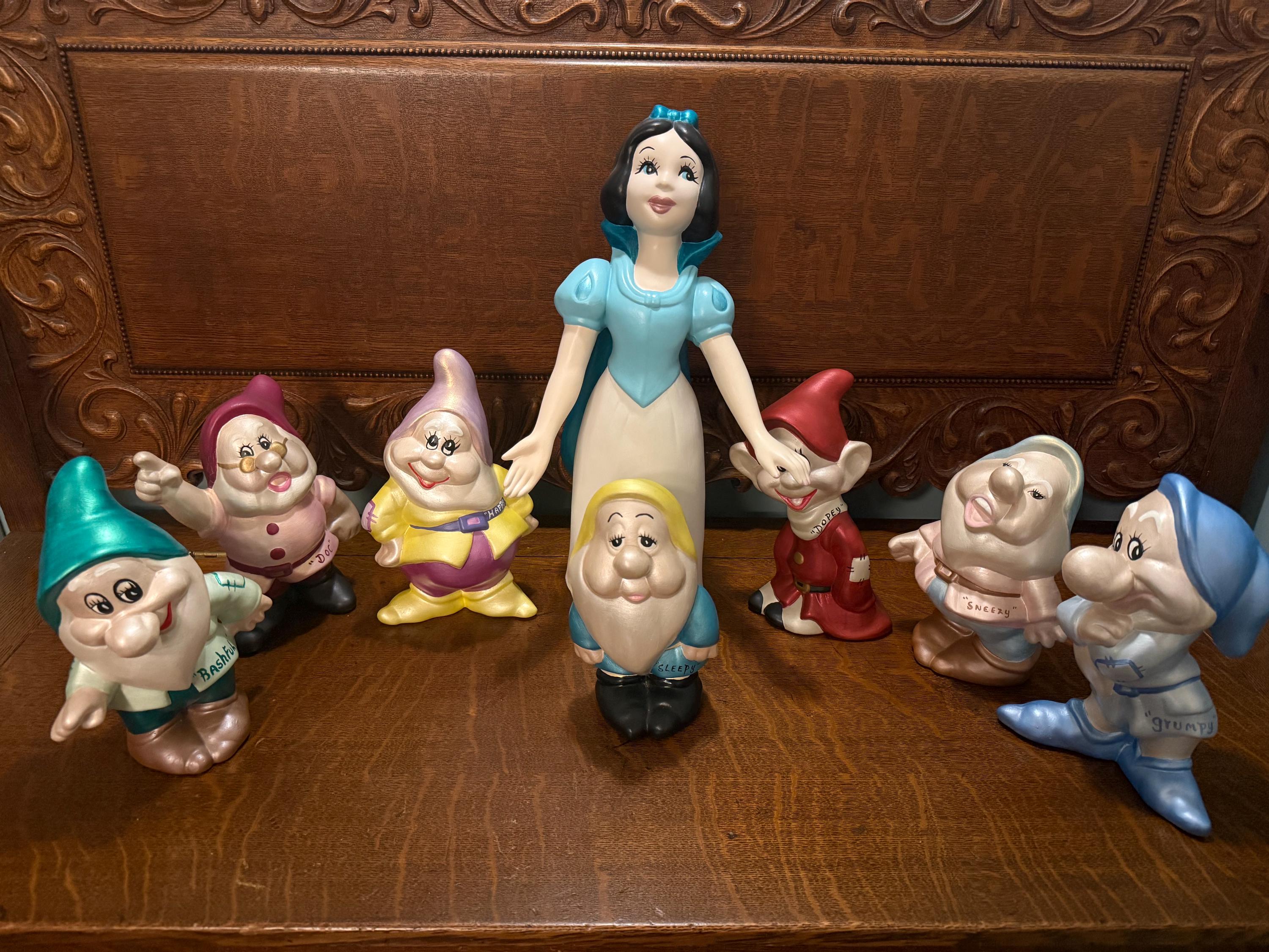 Vintage Seven Dwarfs Figures - Etsy