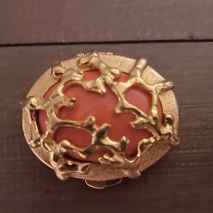 Vintage kenneth jay lane kjl coral perfume solid