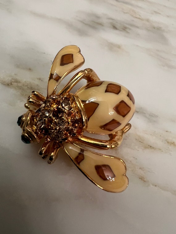 Joan Rivers Hand Enameled Victorian Style Impatiens F… Gem