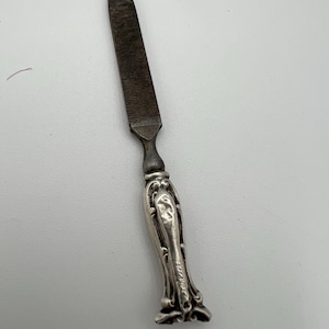 antique sterling silver handle nail file