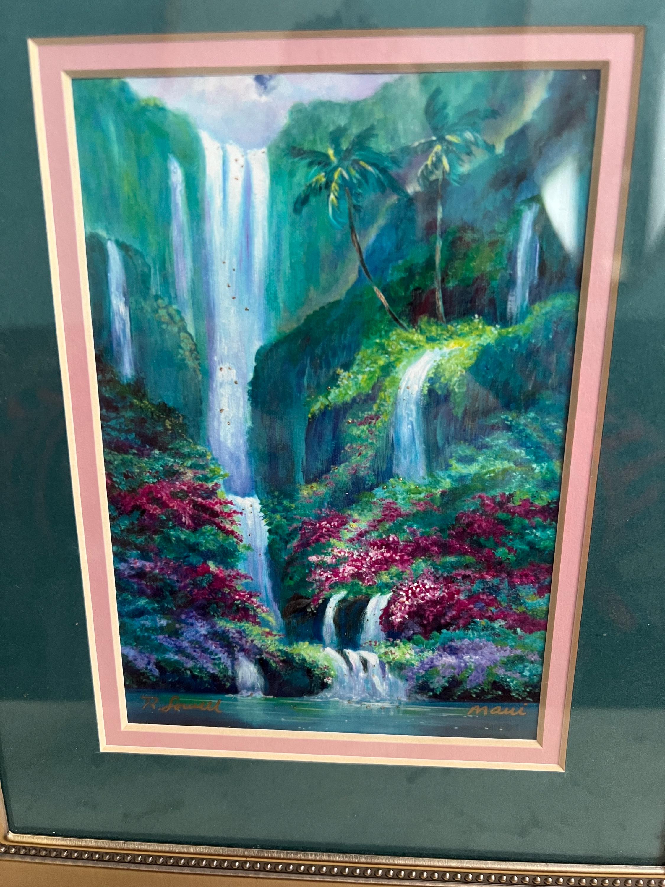 Vintage Rebecca Lowell Maui Signed Lithograph, Nicely Framed and