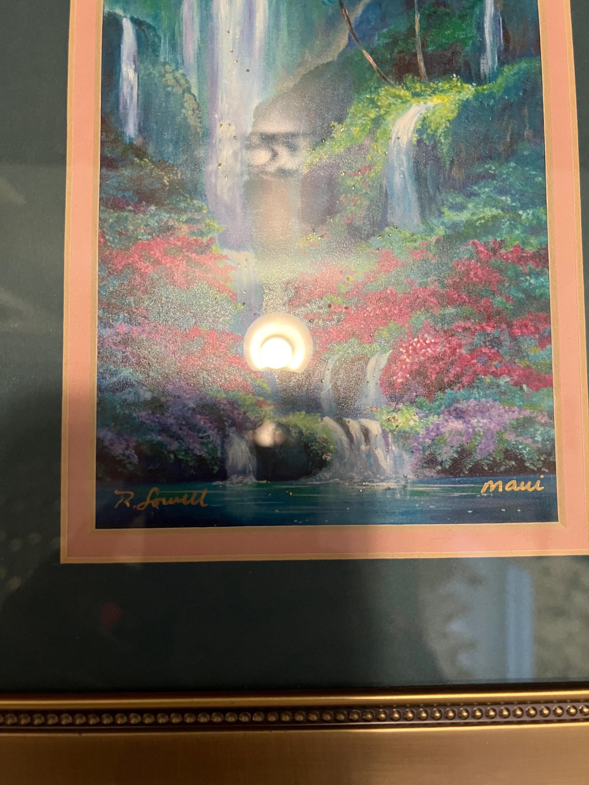 Vintage Rebecca Lowell Maui Signed Lithograph, Nicely Framed and