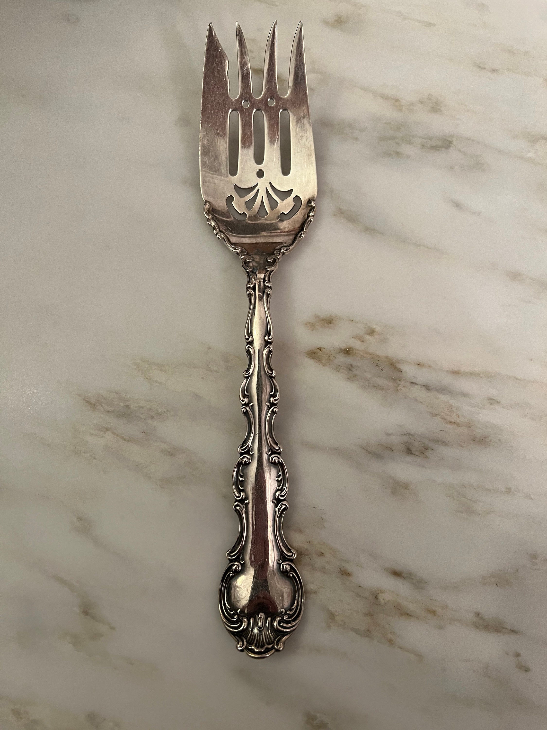 Antique Gorham Sterling Silver Serving Fork 68 Grams - Etsy