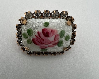 ヴィンテージ スターリングシルバー ローズクォーツ ブローチ - Etsy 日本