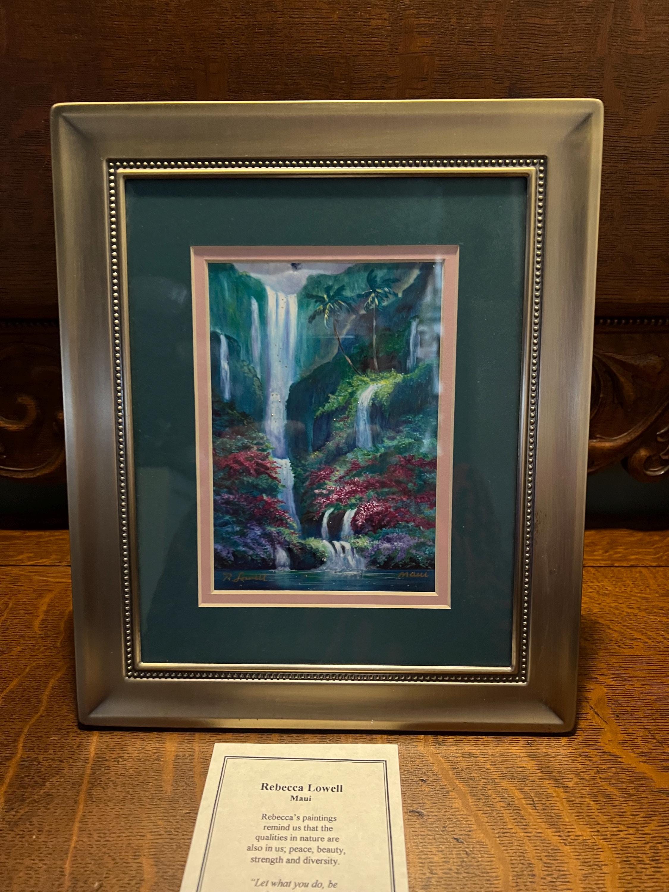 Vintage Rebecca Lowell Maui Signed Lithograph, Nicely Framed and