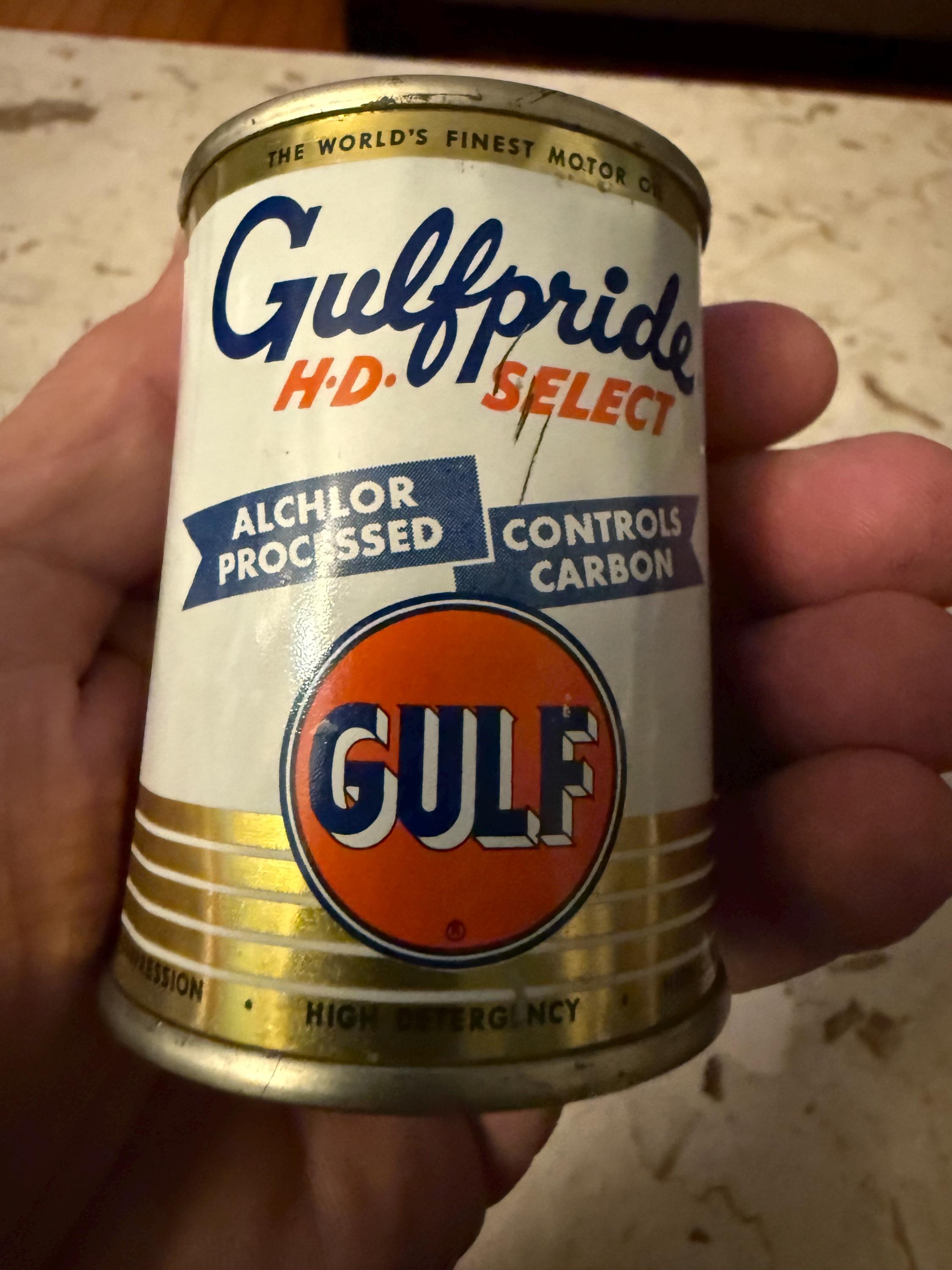 Vintage Gulf Oil Can - Etsy