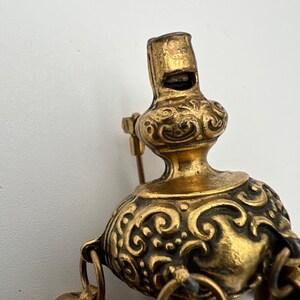 Antique Victorian Revival Brass Fur Clip Rattle With Whistle and ...