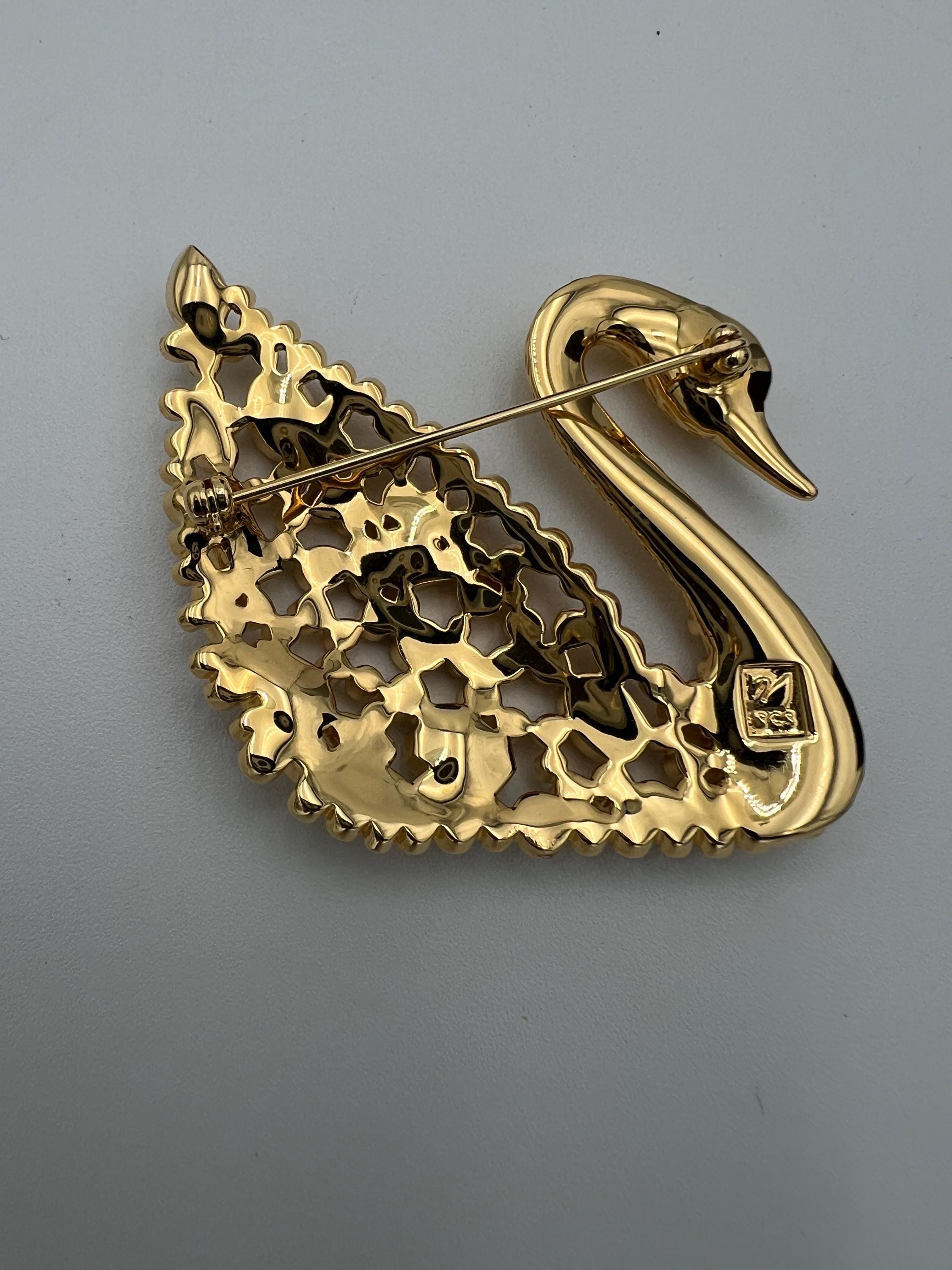 Vintage Swarovski Centenary SCS 100th Anniversary Multicolor Swan