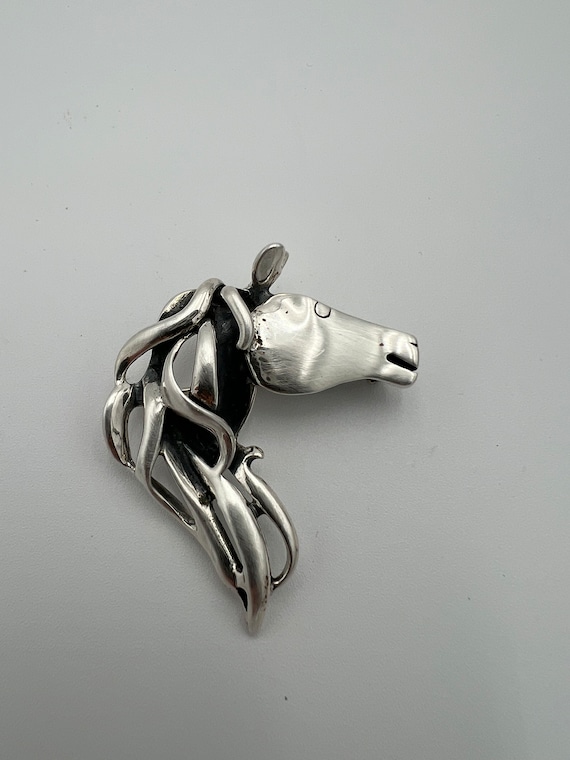 Vintage Silpada sterling silver horse brooch penda