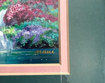 Rebecca Lowell Art 1995 鯨の親子　ハワイ Rebecca Lowell Art 1995 鯨の親子 Signed REBECCA LOWELL 1995