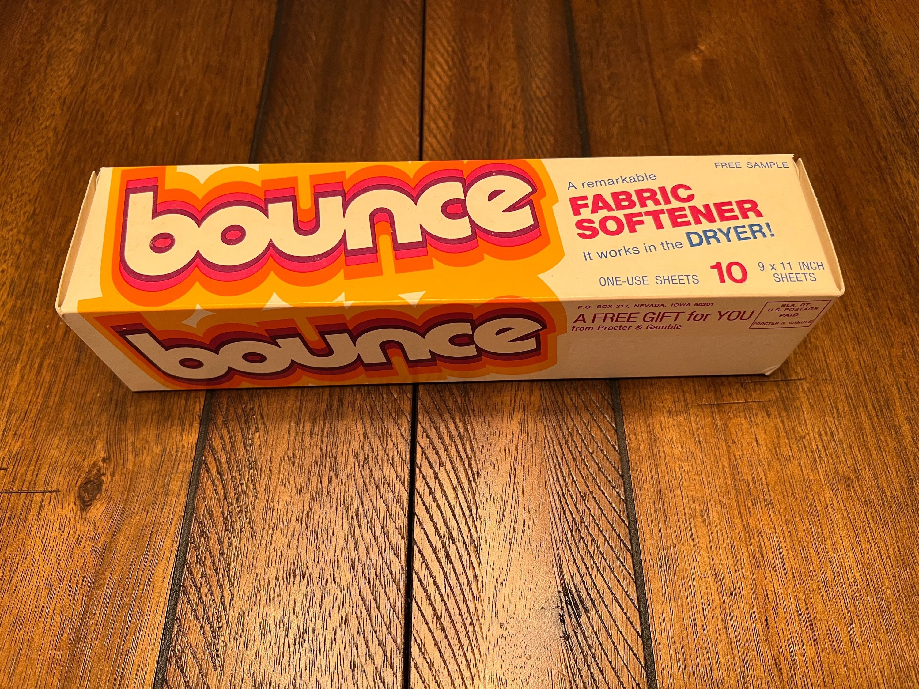 Vintage 1980s Nos Bounce Fabric Softener Sheets Etsy