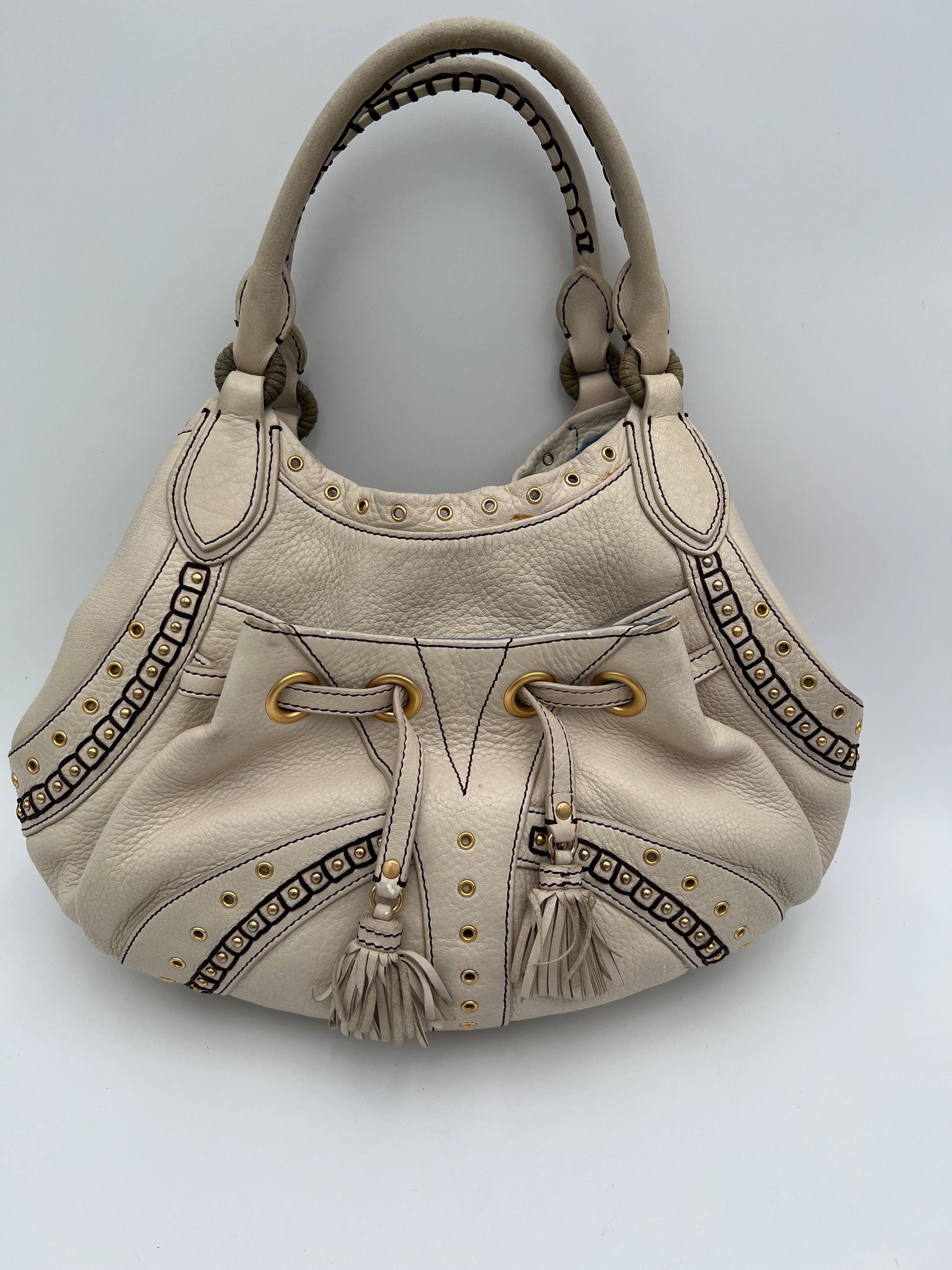 COLE HAAN かごバッグ ベージュ　ほぼ新品 Cole Haan bag for women, Brown leather metallic, Vintage