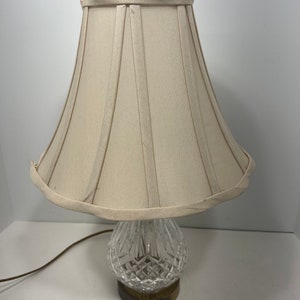 Elegant Waterford Crystal Solid Brass Base Table Lamp, FREE Domestic  Shipping -  Canada