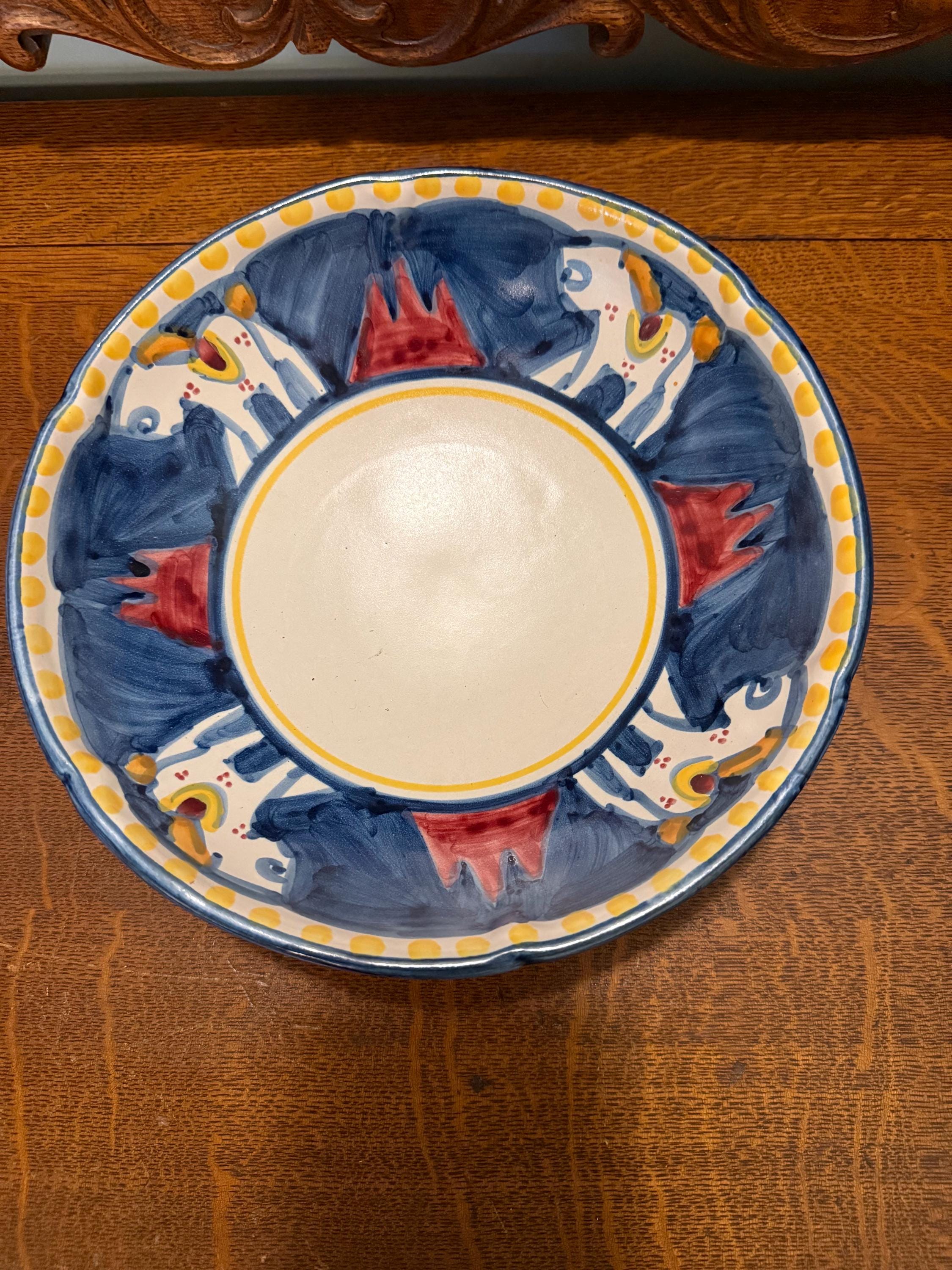 イタリア伝統工芸SOLIMENE手描きボウル イタリア伝統工芸SOLIMENE手描きボウル