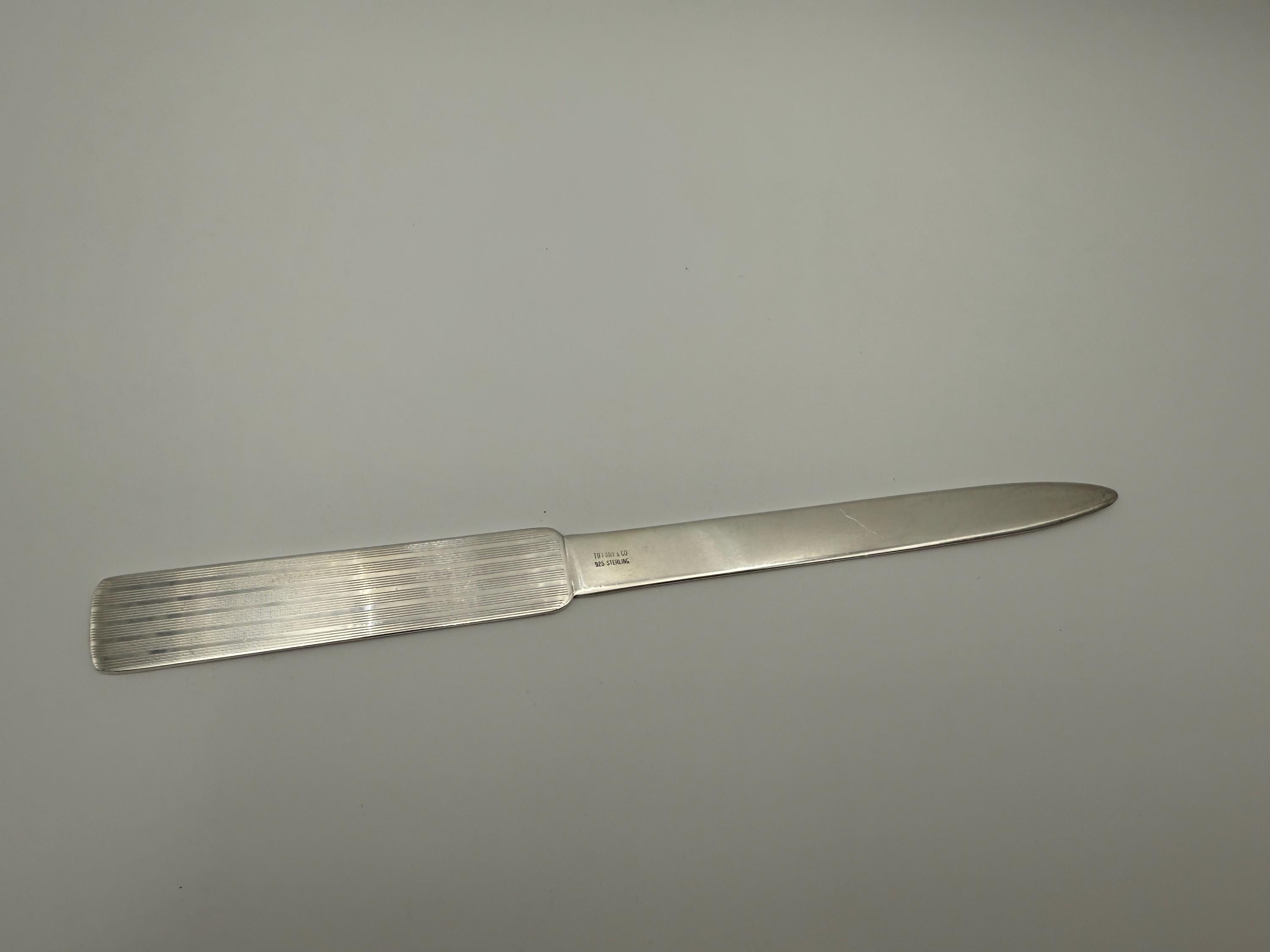 良好品　TIFFANY&Co　ティファニー　レターカッター　シルバー Vintage Tiffany Co Sterling Silver Letter Opener 61 Grams and 9.5