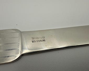 Vintage Tiffany Co Sterling Silver Letter Opener 61 Grams and 9.5