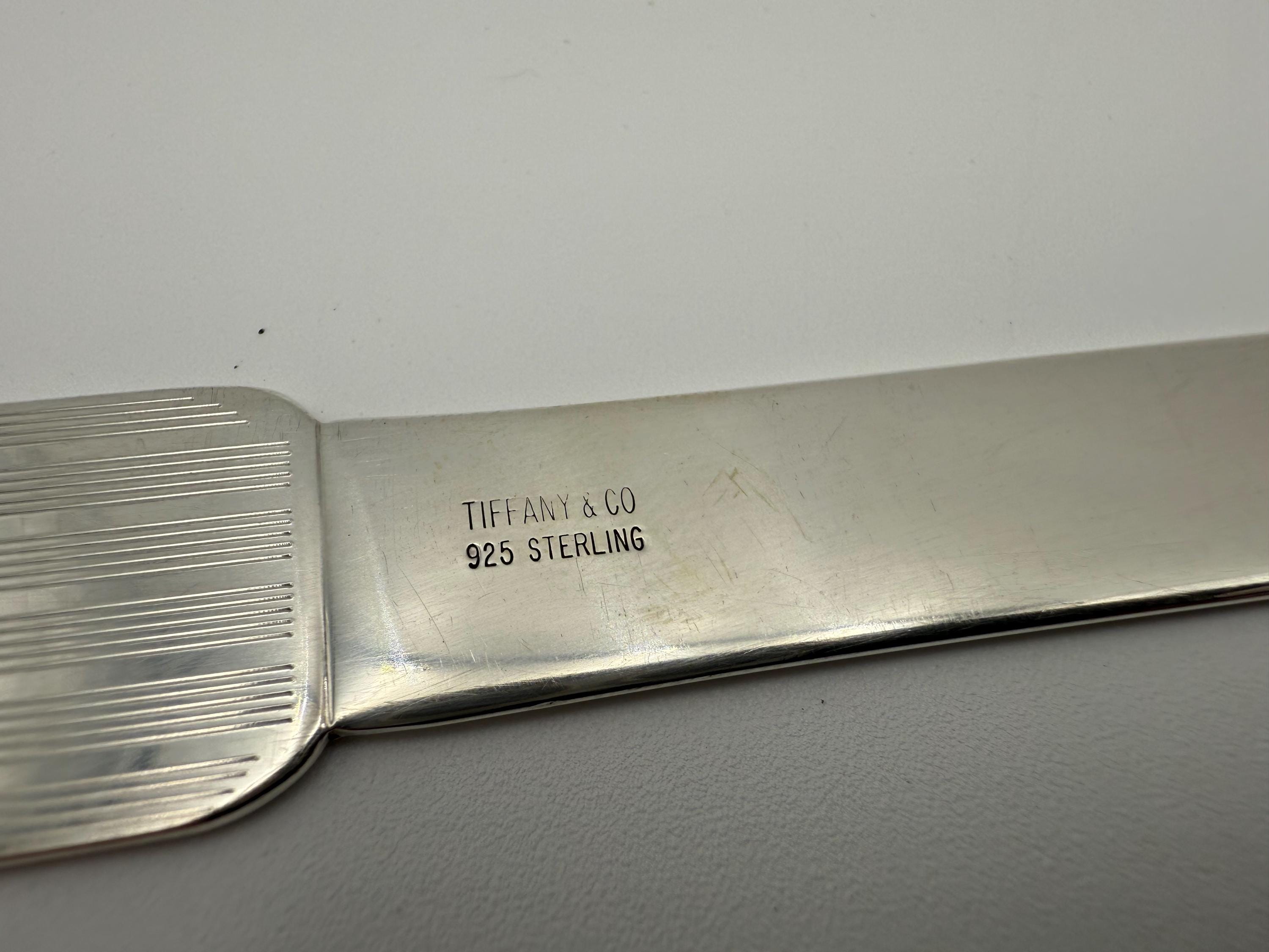 Vintage Tiffany Co Sterling Silver Letter Opener 61 Grams and 9.5