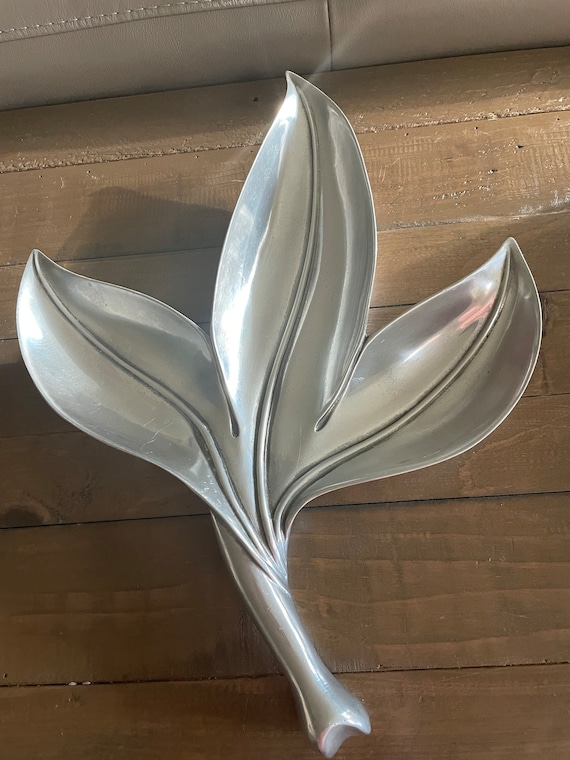 Royal Hickman Bruce Fox Silver Leaf Rh 10 Dishvintage - Etsy