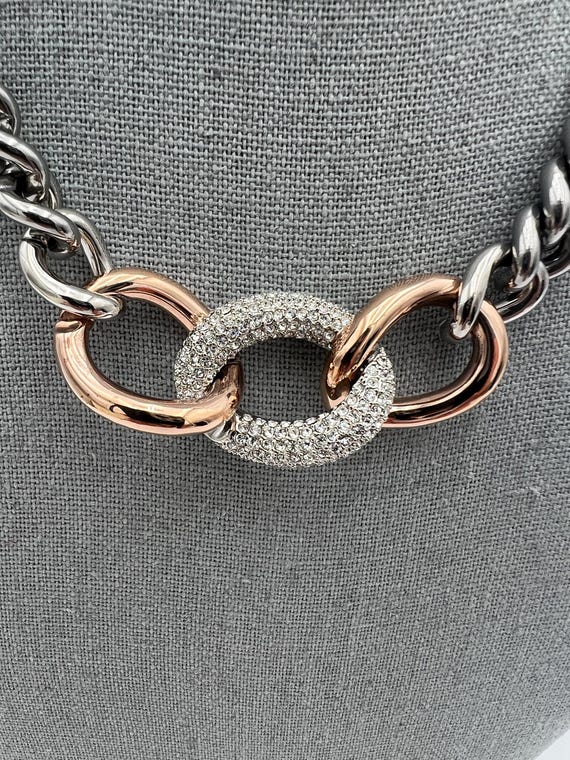 2015 Swarovski the Bound Miranda Kerr Pave Rhinestone Chain Link