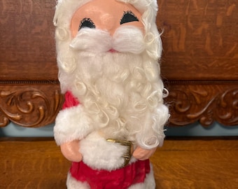 Vintage Hand Made Paper Mache Santa Claus, 17" Christmas Decor
