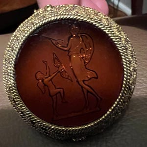Vintage Corday Fame Golden Intaglio crème perfume solid