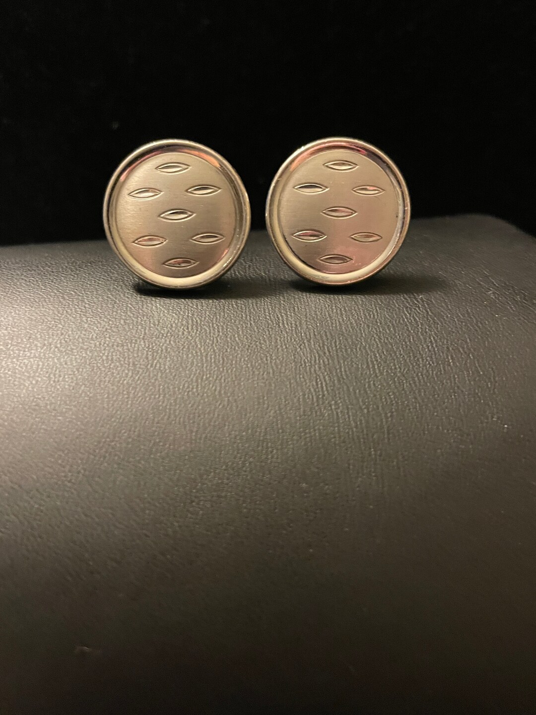 Boutons De Manchette Vintage Swank - Thème Baseball Batter, Ton Or Et Argent, Occasion