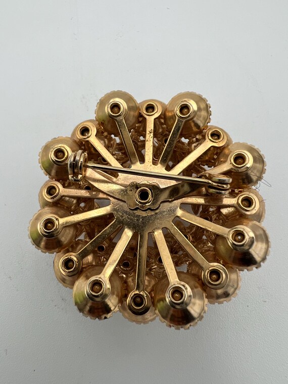 broche chanel logo cc coeur et strass noirs en