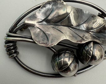 Gemelli Georg Jensen In Argento Sterling Con Nave Vichinga, Usati Con Custodia