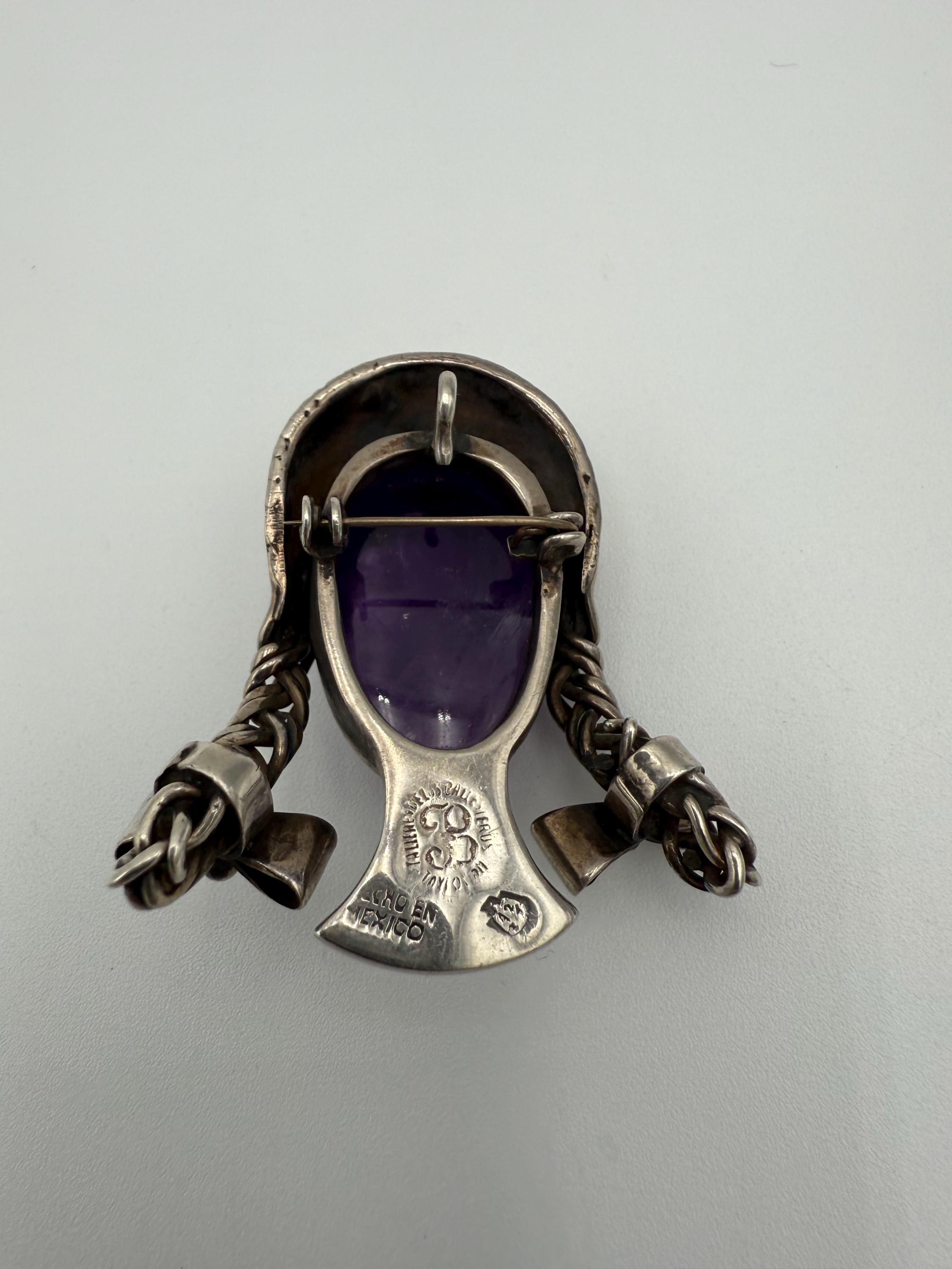 ヴィンテージ ロス・バレステロス メキシコ産アメジスト ガール