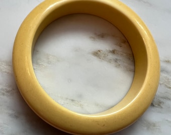Vintage gelb creme Bakelit ArmreifVintage