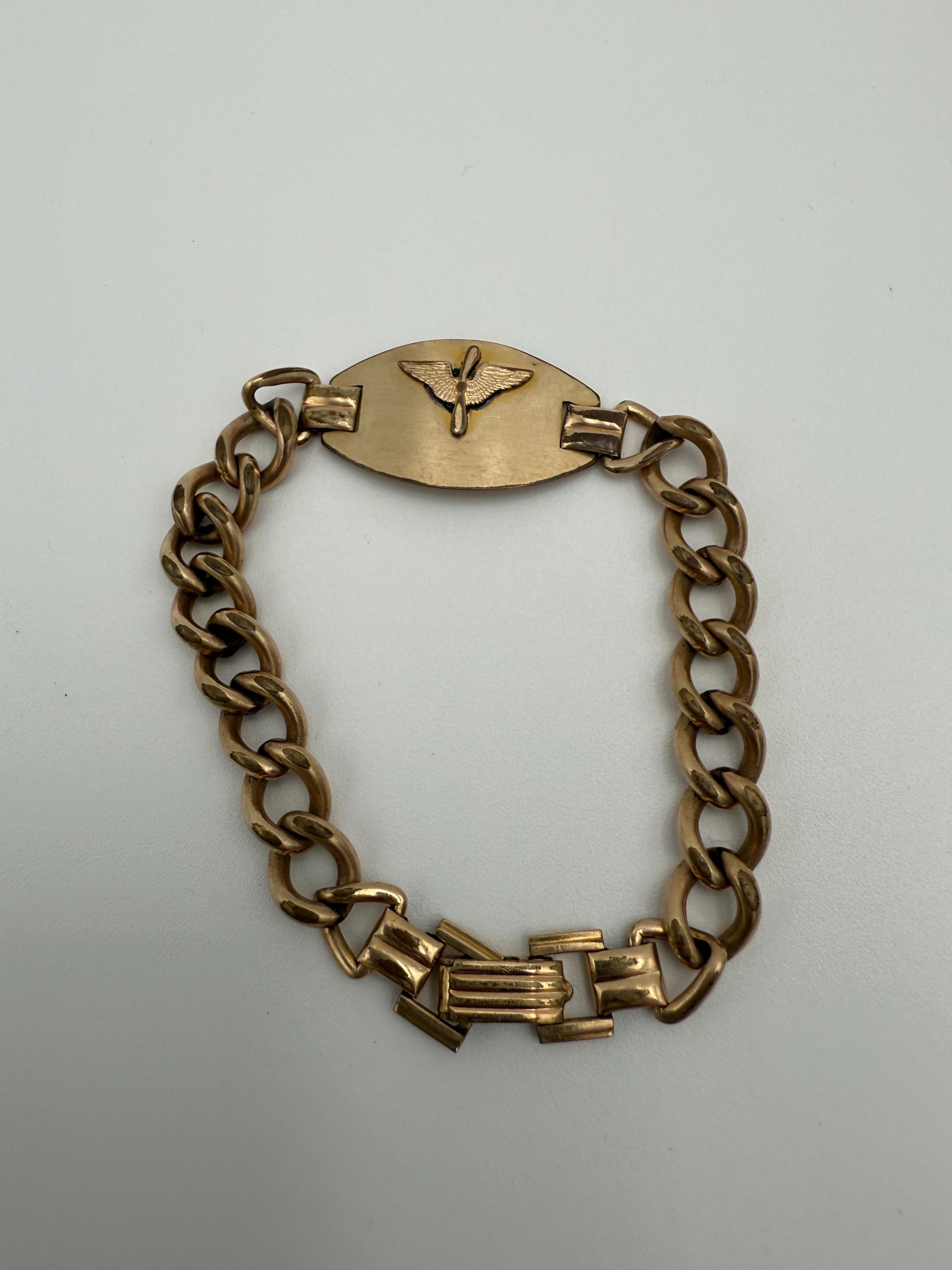 Vintage WWII Gold Filled US Army Air Corps Prop Wings Bracelet - Etsy