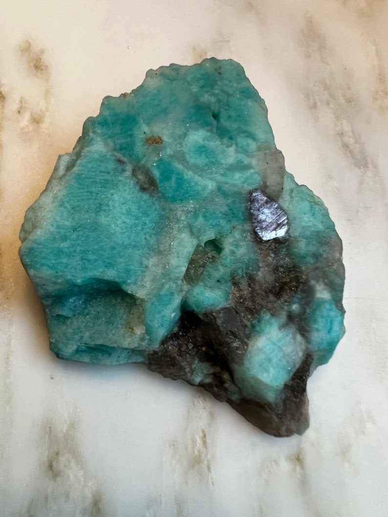 Raw Amazonite Blue Quartz Mineral Specimen 75 Gramsvintage - Etsy