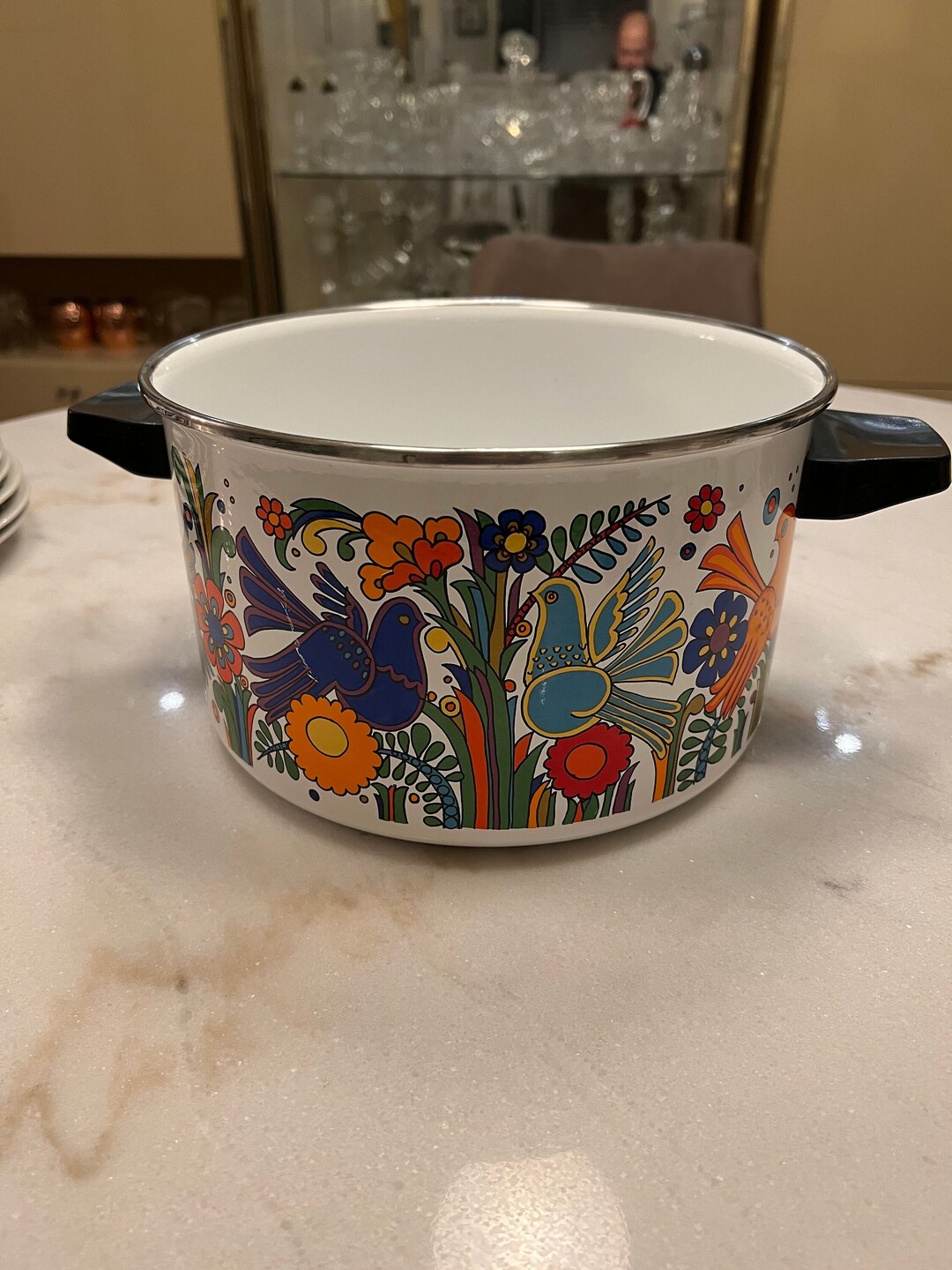 Vintage Villeroy Boch Acapulco Large 5qt Enamel Stock Pot Etsy