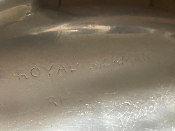 Royal Hickman Bruce Fox Silver Leaf Rh 10 Dishvintage - Etsy