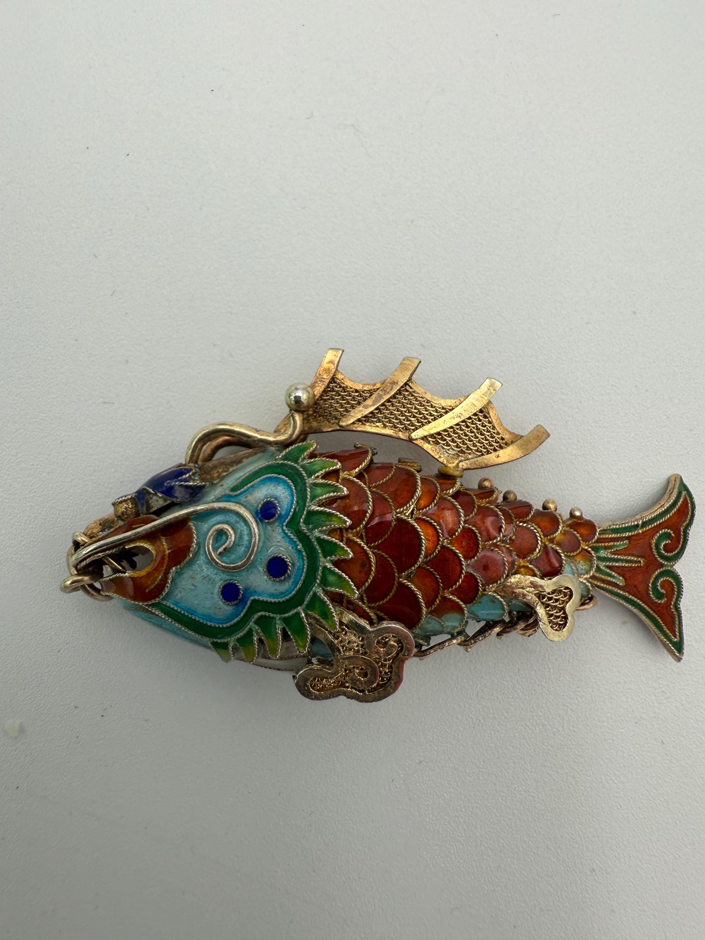 Vintageparts 10 Ciondoli Koi Con Fiore In Argento Anticato – 17x14mm, Per Gioielli Fai Da Te