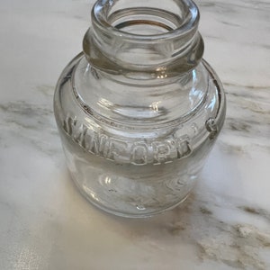 Vintage Sanford 2oz glass inkwell bottle