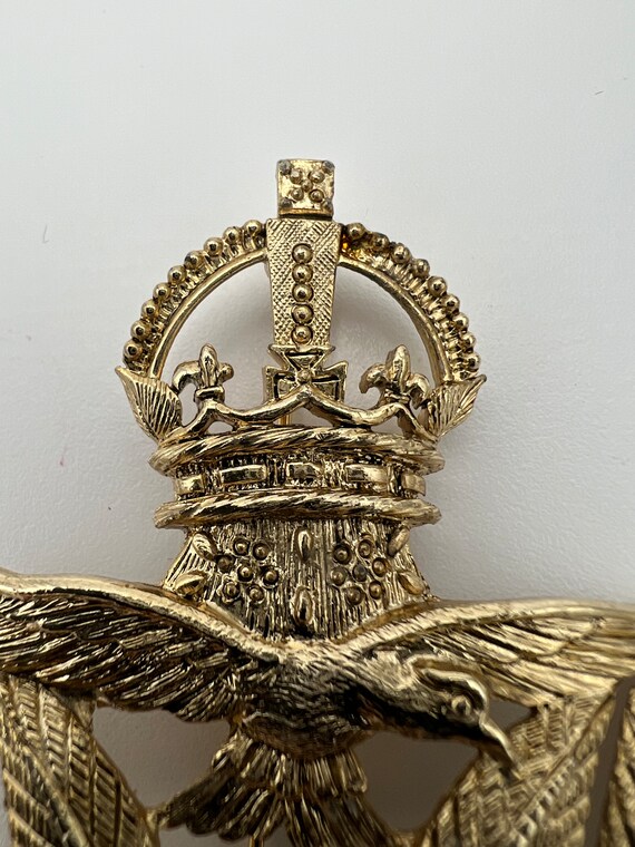 Vintage MJ Ent signed heraldic royal Air Force Ea… - image 2