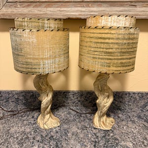 Vintage Fiberglass Lamp - Etsy
