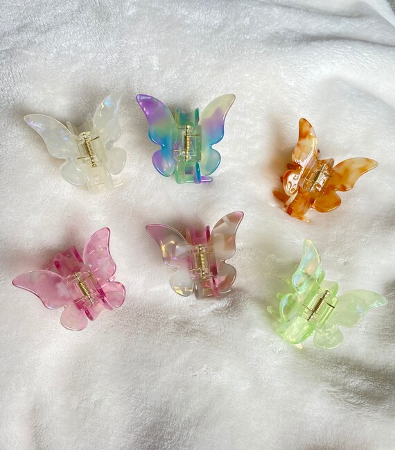 Cute Resin Butterfly Claw Clips / Ins Butterfly Claws / Claw | Etsy
