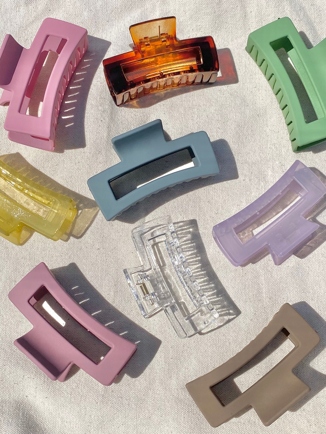 Adorable Rectangular Claw Clips Etsy