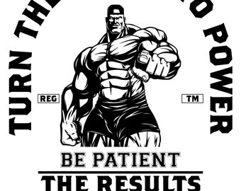 Pain into power, Amateurs de gym, soulever des poids, Natty, musculation, fort, musculation, fitness, fichier à télécharger, svg, eps, png, ai